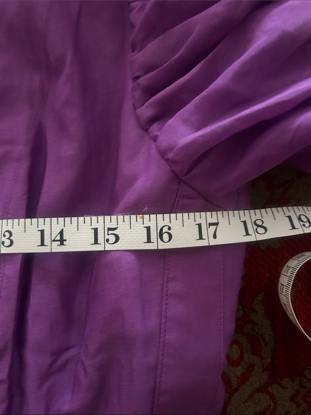 ME+EM Broderie Anglaise silk maxi elegant purple tiered dress S/M as is - Picture 8 of 11